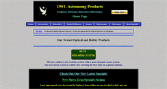 Desktop Screenshot of owlastronomy.com